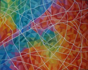 Abstraction, 2018, oil on canvas, 80x100 cm